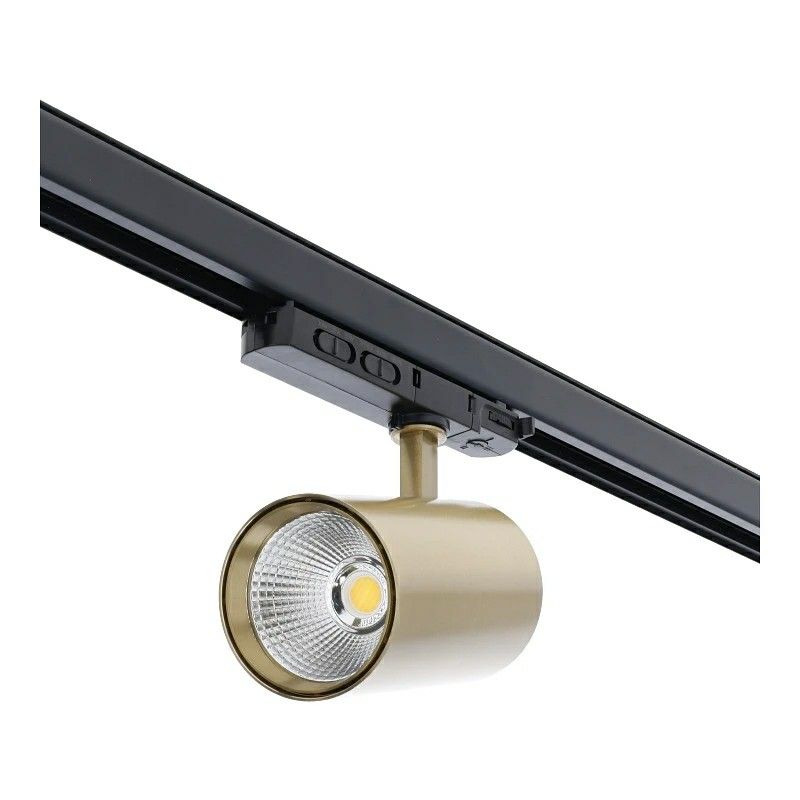 Rozina Dreiphasen-Strahler aus Messing, 10 W/20 W/30 W, weißer Schalter, dimmbar, Pro