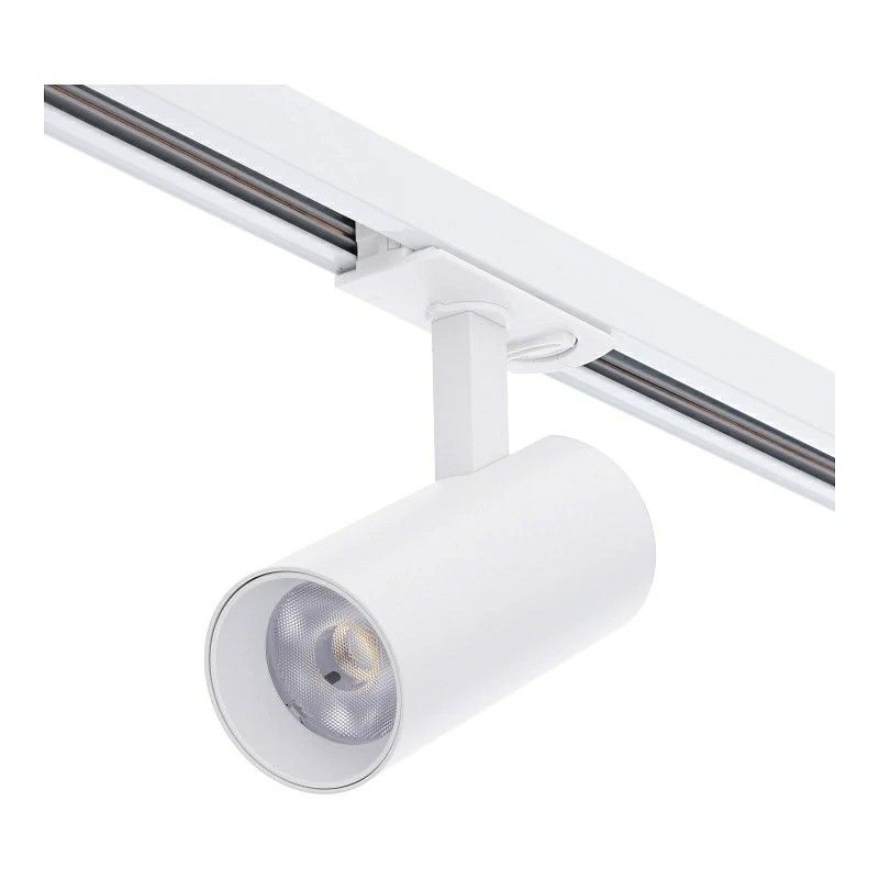 Weiße 1 phase Schienen Lampe Aluminium, Enno, 10W, White Switch LED Weiße 1 phase Schienen Lampe Aluminium, Enno, 10W, White Switch LED