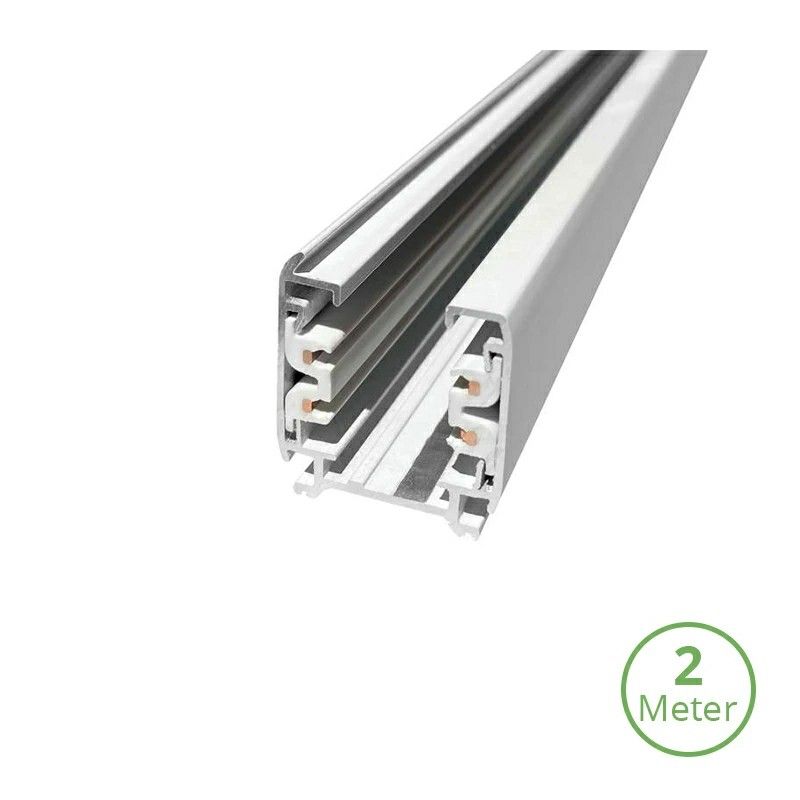 Drehstromschiene, 2 Meter, weiß, Pro