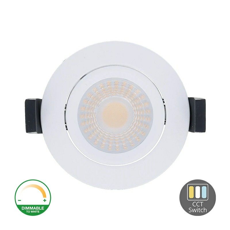 Weiße Downlight Aluminium, Maite, 7W, White Switch LED, IP65 Weiße Downlight Aluminium, Maite, 7W, White Switch LED, IP65