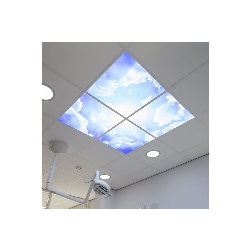 Fotodruck Wolke - Set aus 3 Acrylplatten mit Aufdruck, für 60x60 cm LED-Panels Fotodruck Wolke - Set aus 3 Acrylplatten mit Aufdruck, für 60x60 cm LED-Panels