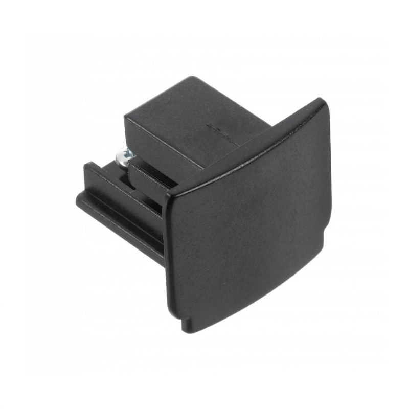 Endkappe für 3-Phasen-Schienenbeleuchtung, schwarz, Pro