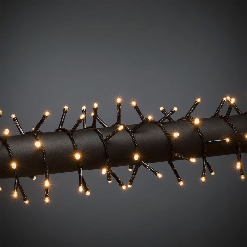 6m LED Weihnachtslichter draußen, 80 warmweiße Lichter