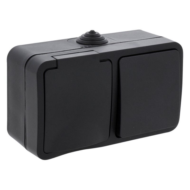 Q-Link Kombinationsbuchse und Schalter, spritzwassergeschützte Schaltererdung Q-Link Kombinationsbuchse und Schalter, spritzwassergeschützte Schaltererdung