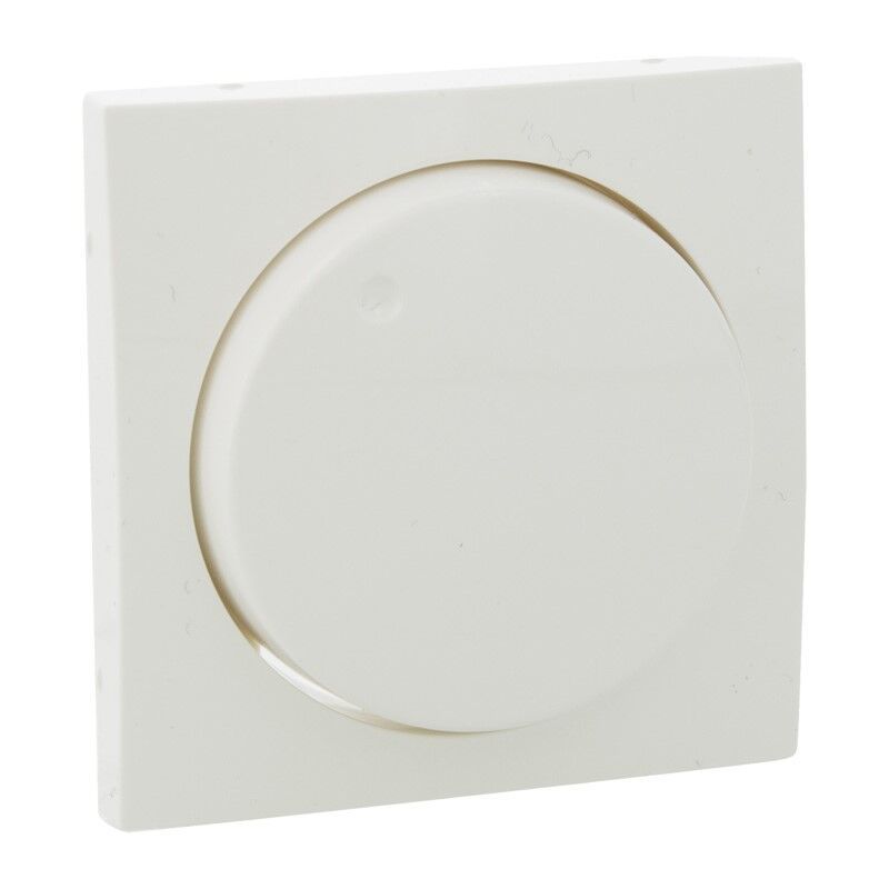 Q-Link S-Line Zentralplatte mit Knopfdimmer, Polarweiß Q-Link S-Line Zentralplatte mit Knopfdimmer, Polarweiß