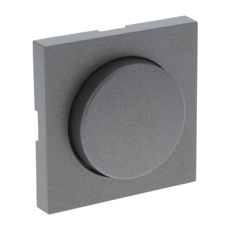 Q-Link S-Line Zentralplatte mit Knopfdimmer, Schwarz / Anthrazit Q-Link S-Line Zentralplatte mit Knopfdimmer, Schwarz / Anthrazit