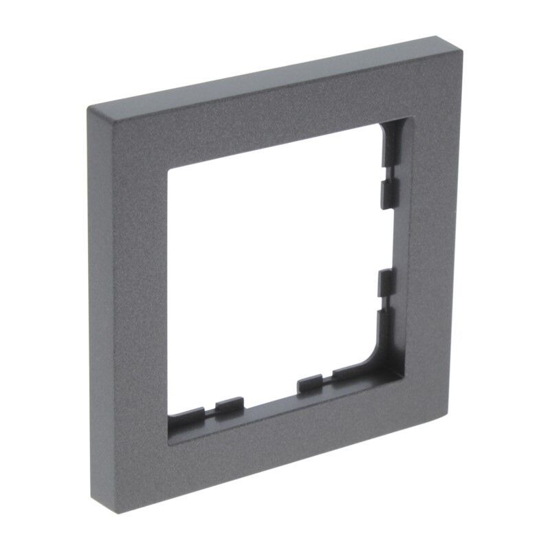 Q-Link S-Line Abdeckrahmen 1-fach, schwarz / anthrazit Q-Link S-Line Abdeckrahmen 1-fach, schwarz / anthrazit