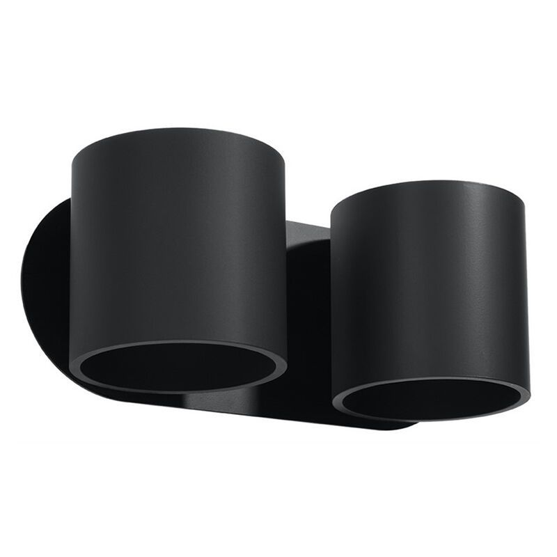 Aluminium Up down Wandleuchte Schwarz, Amely Aluminium Up down Wandleuchte Schwarz, Amely