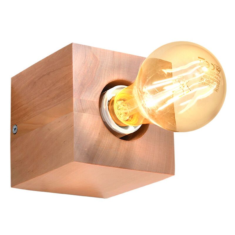 Holz Wandstrahler Braun, Anniko