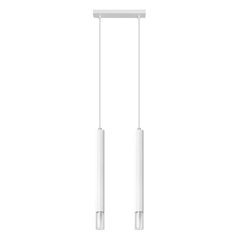 Glas Pendelleuchte Weiß, Ishani