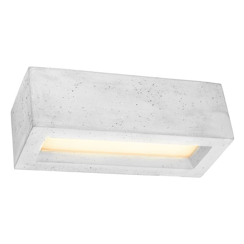 Beton Up down Wandleuchte Grau, Emmaly