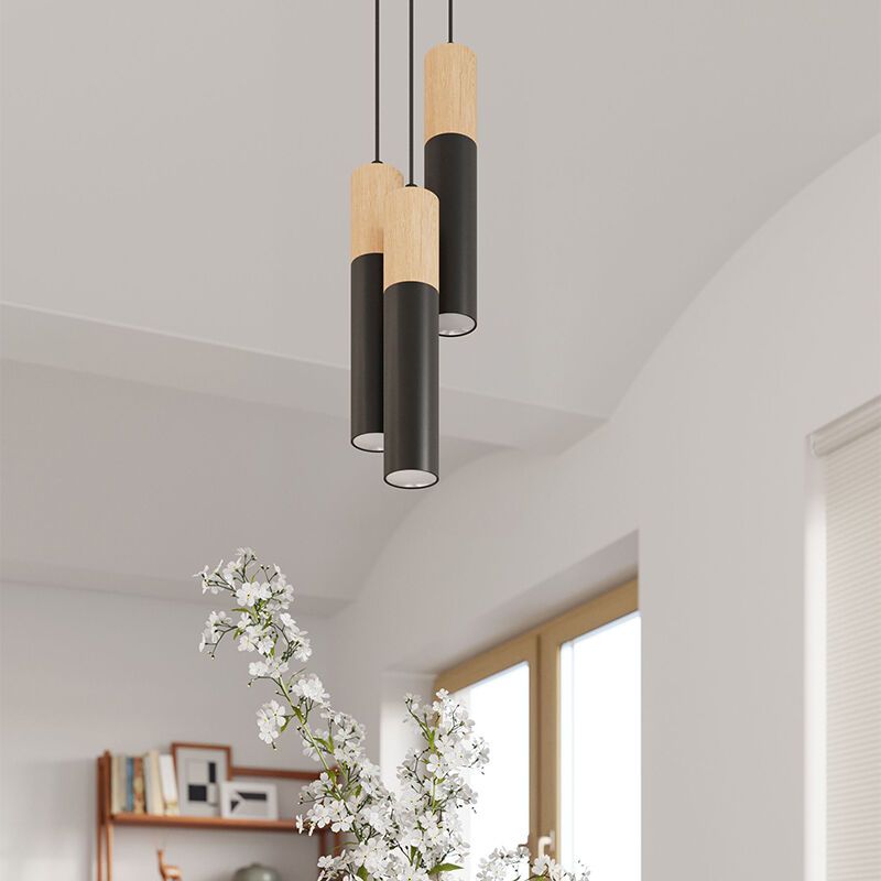 Aluminium Pendelleuchte Braun, Francesca