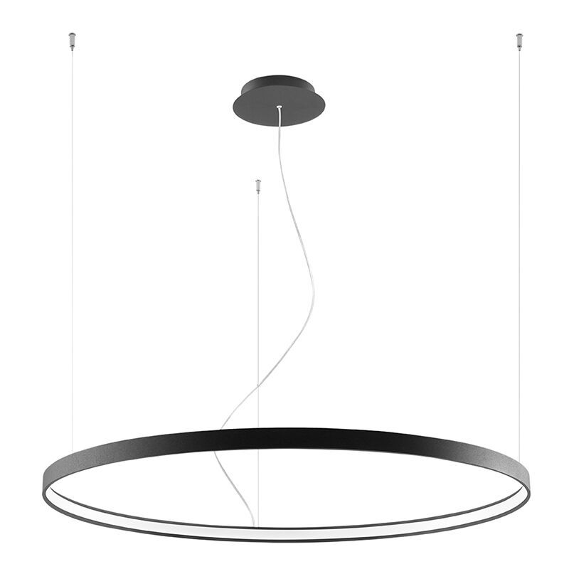 Aluminium Pendelleuchte Schwarz, Ringo, 70W, 3000K LED Aluminium Pendelleuchte Schwarz, Ringo, 70W, 3000K LED