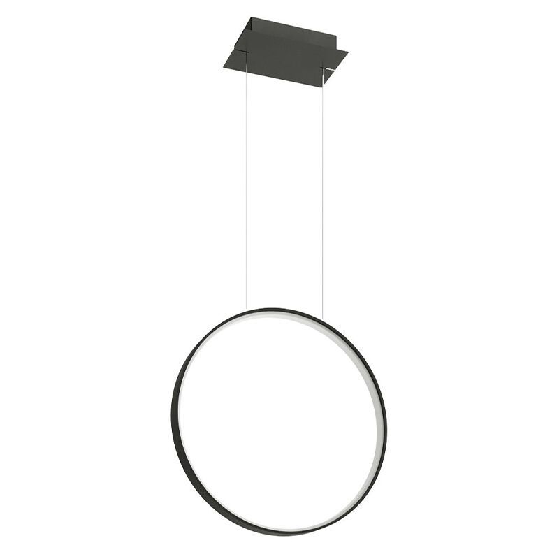 Aluminium Pendelleuchte Schwarz, Ringo, 30W, 3000K LED Aluminium Pendelleuchte Schwarz, Ringo, 30W, 3000K LED