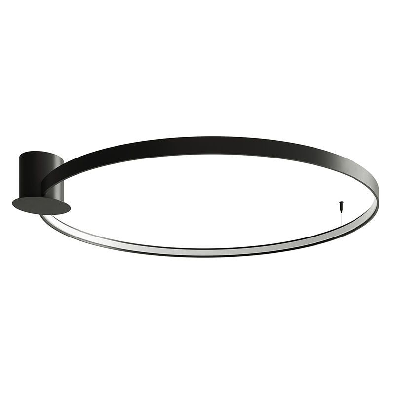 Aluminium Deckenlampe Schwarz, Ringo, 70W, 3000K LED