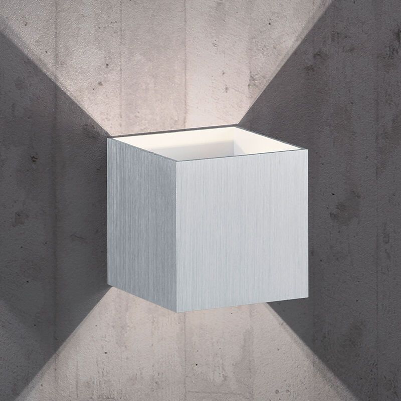 Graue Up down Wandleuchte Modern, Eva, 4,3W, 3000K LED