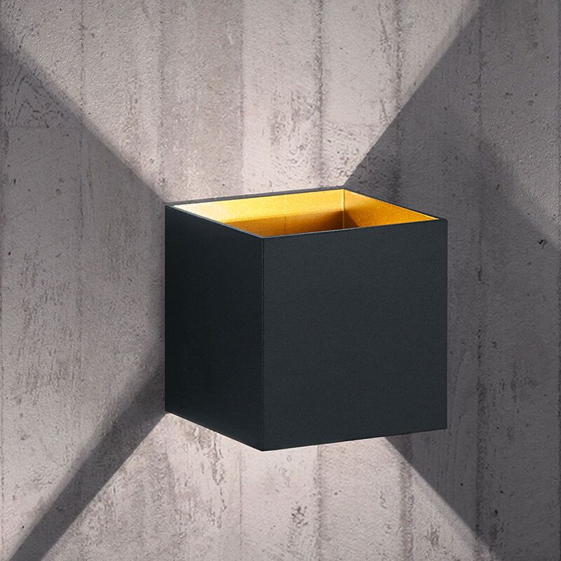 Schwarze Up down Wandleuchte Modern, Eva, 4,3W, 3000K LED Schwarze Up down Wandleuchte Modern, Eva, 4,3W, 3000K LED