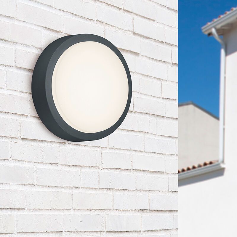 Anthrazit Außenleuchte Modern, Eva, 8,5W, 3000K LED, IP54