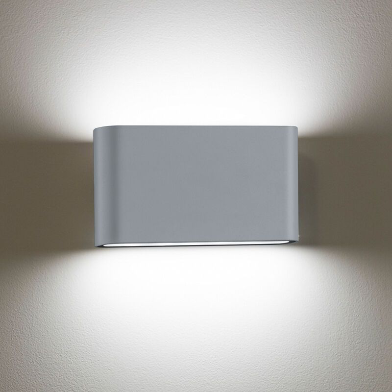Silberne Außenleuchte Modern, Bridlington, 4,5W, 3000K LED, IP54