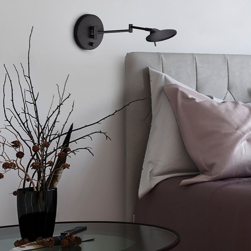 Schwarze Wandleuchte Modern, Sinbad, 8W, 3000K LED Schwarze Wandleuchte Modern, Sinbad, 8W, 3000K LED