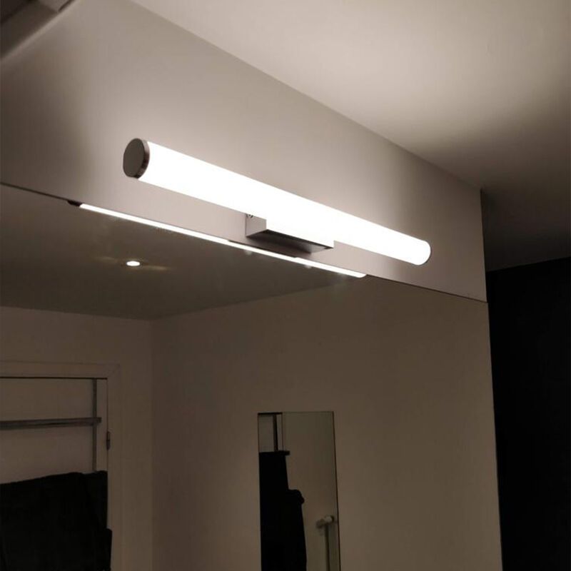 Chrom Spiegelbeleuchtung Modern, Staby, 6,5W, 3000K LED, IP44, mit Schalter Chrom Spiegelbeleuchtung Modern, Staby, 6,5W, 3000K LED, IP44, mit Schalter