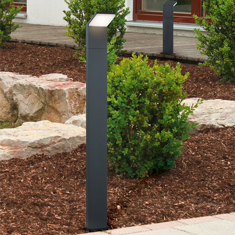 Schwarze Außenleuchte Modern, Solana, 9W, 3000K LED, IP54