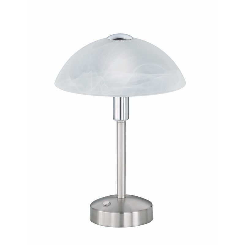 Nickel Bankerlampe Antik, Notaris, 4W, 3000K LED, mit Schalter