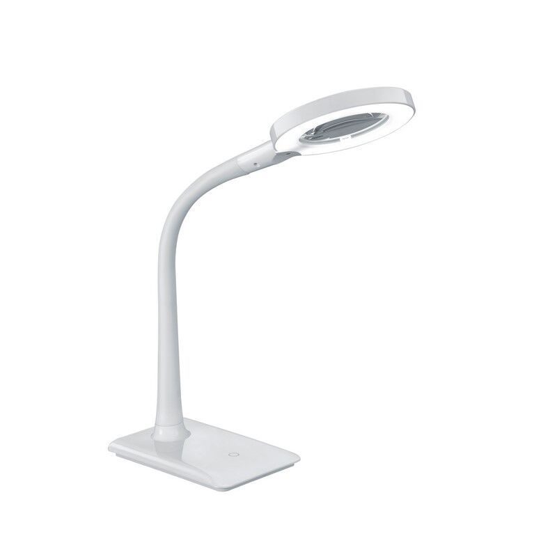 Weiße Schreibtischlampe Modern, Ulyssae, 5W, 3500K LED, mit Schalter