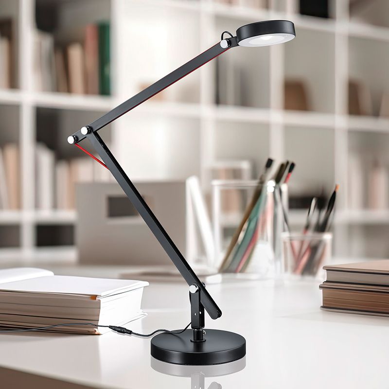 Schwarze Tischleuchte Modern, Pardoes, 5W, 3000K LED, mit Schalter Schwarze Tischleuchte Modern, Pardoes, 5W, 3000K LED, mit Schalter