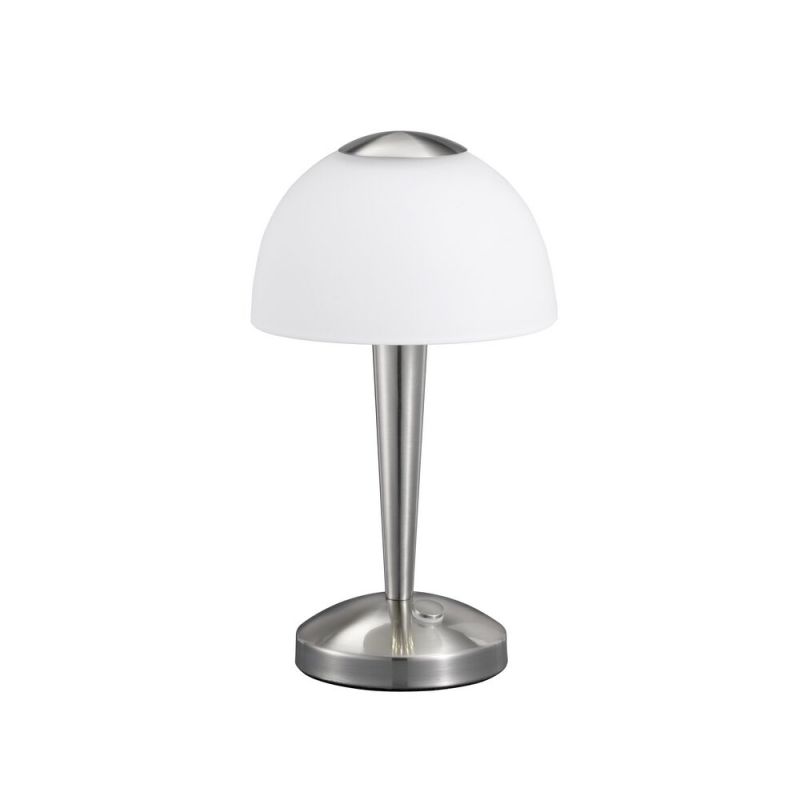 Nickel Tischleuchte Antik, Daphne, 4W, 3000K LED, mit Schalter