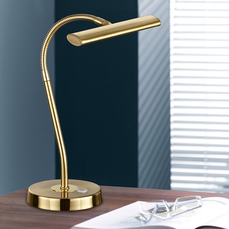 Messing Tischleuchte Modern, Eliza, 4W, 3000K LED, mit Schalter