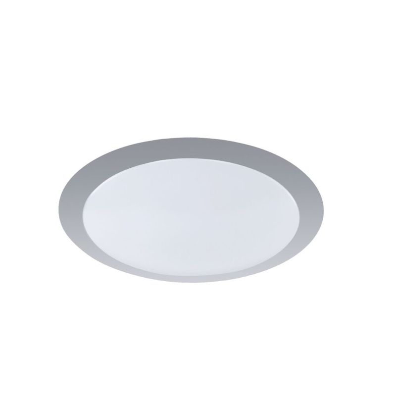 Silberne Deckenlampe Kunststoff, Ramsgate, 12W, 3000K LED