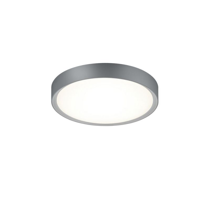 Silberne Badezimmer Deckenleuchte Kunststoff, Evelina, 18W, 3000K LED, IP44 Silberne Badezimmer Deckenleuchte Kunststoff, Evelina, 18W, 3000K LED, IP44