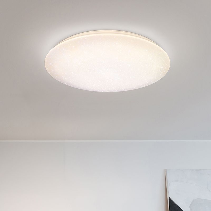 Weiße Deckenlampe Kunststoff, Yafu, 80W, warm- bis kaltweiß einstellbare LED, mit Fernbedienung Weiße Deckenlampe Kunststoff, Yafu, 80W, warm- bis kaltweiß einstellbare LED, mit Fernbedienung