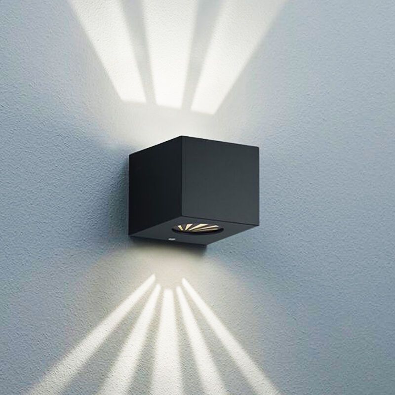 Schwarze Außenleuchte Design, Sandby, 2W, 3000K LED, IP44
