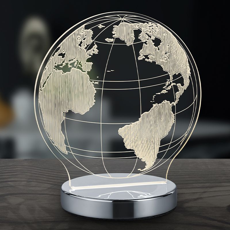 Chrom Tischleuchte Design, Berfin, 7W, warm- bis kaltweiß einstellbare LED, mit Schalter Chrom Tischleuchte Design, Berfin, 7W, warm- bis kaltweiß einstellbare LED, mit Schalter