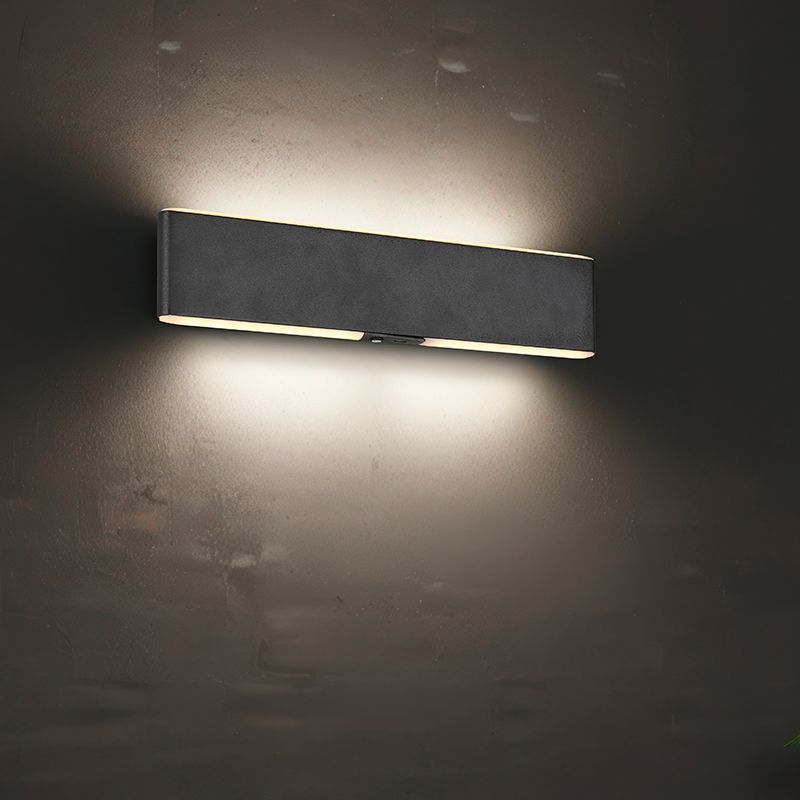 Schwarze Up down Wandleuchte Modern, Zwier, 3W, warm- bis kaltweiß einstellbare LED, mit Schalter