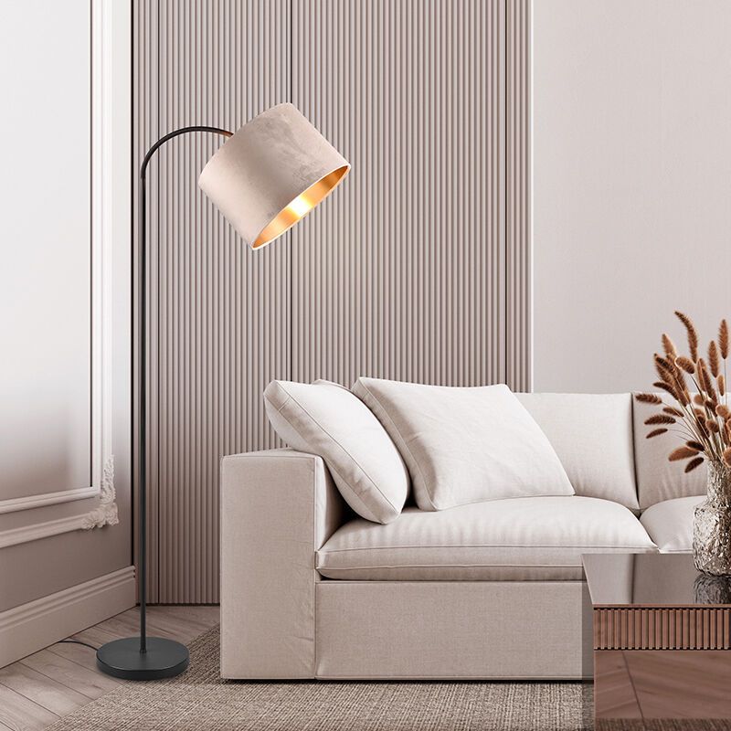 Beige Bogenlampe Modern, Ercan
