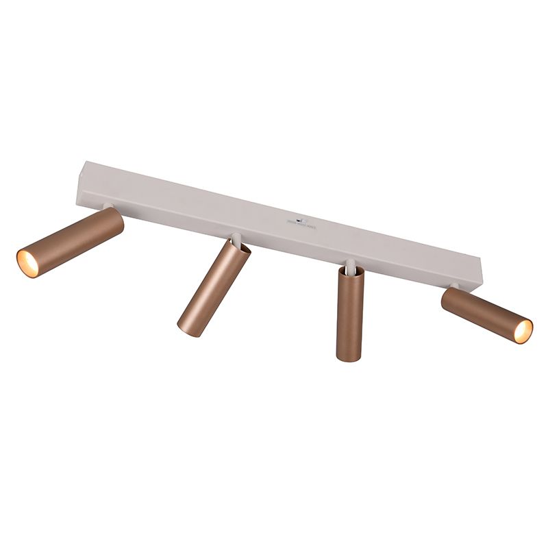 Braune Deckenstrahler Modern, Smail, 5,5W, White Switch LED, 3-stufig dimmbar