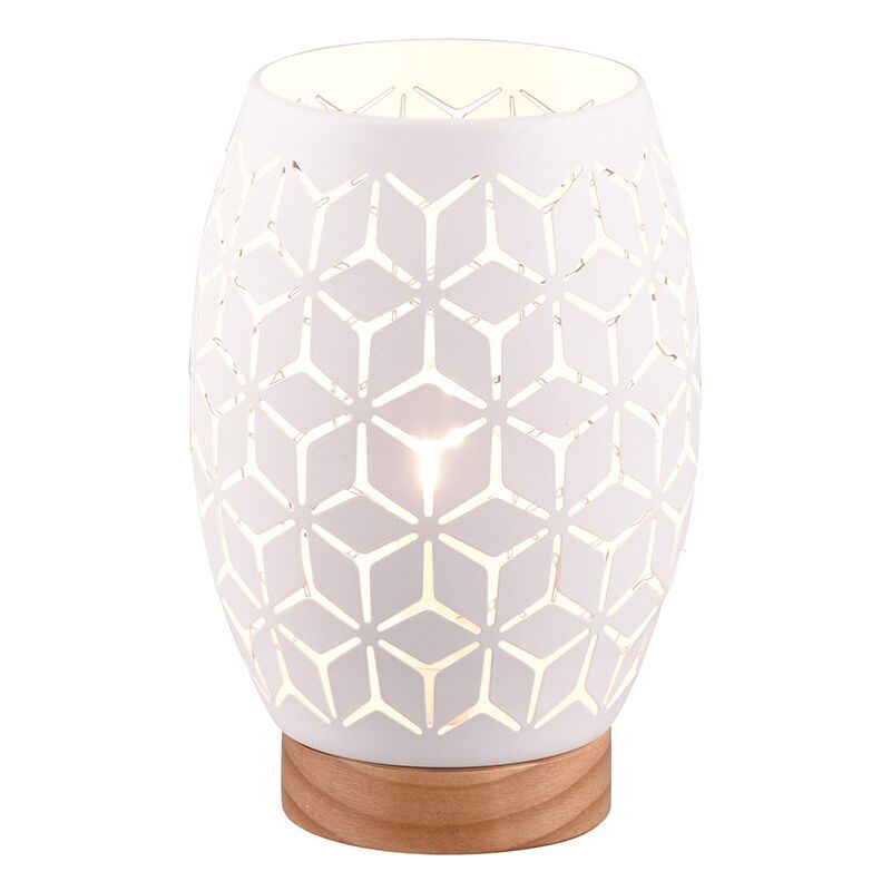 Weiße Tischleuchte Modern, Delana Weiße Tischleuchte Modern, Delana