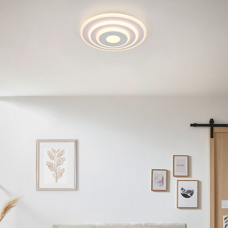 Weiße Deckenleuchte Design, Yeel, 35W, warm- bis kaltweiß einstellbare LED, 3-stufig dimmbar