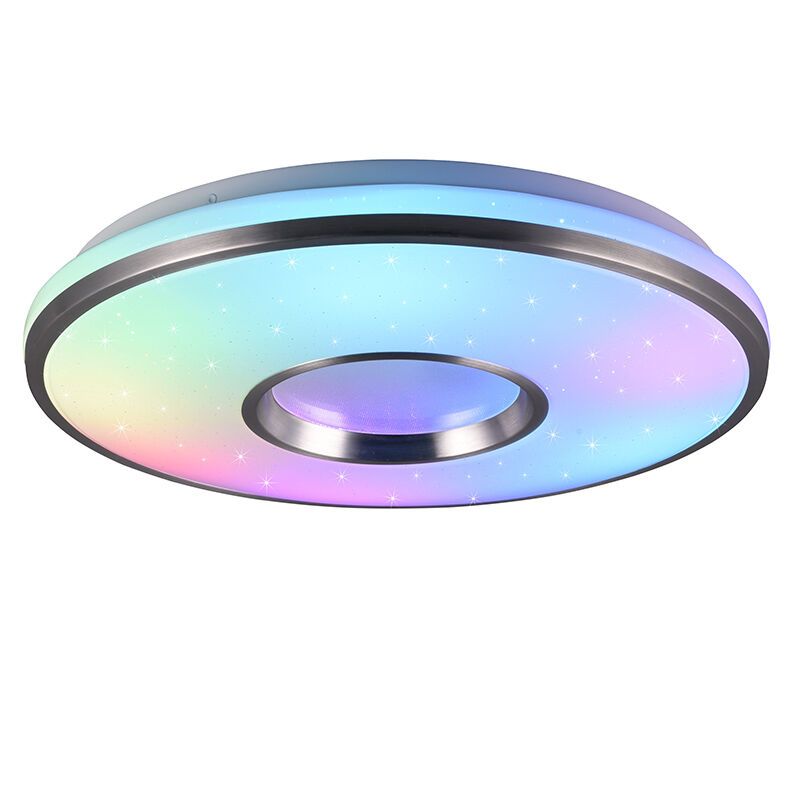 Weiße Deckenlampe Kunststoff, Franz, 21W, RGBW LED, mit Fernbedienung Weiße Deckenlampe Kunststoff, Franz, 21W, RGBW LED, mit Fernbedienung