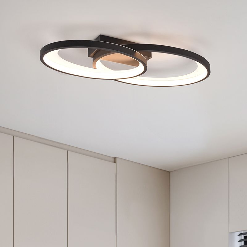 Schwarze Deckenlampe Modern, Ersan, 25W, 3000K LED Schwarze Deckenlampe Modern, Ersan, 25W, 3000K LED