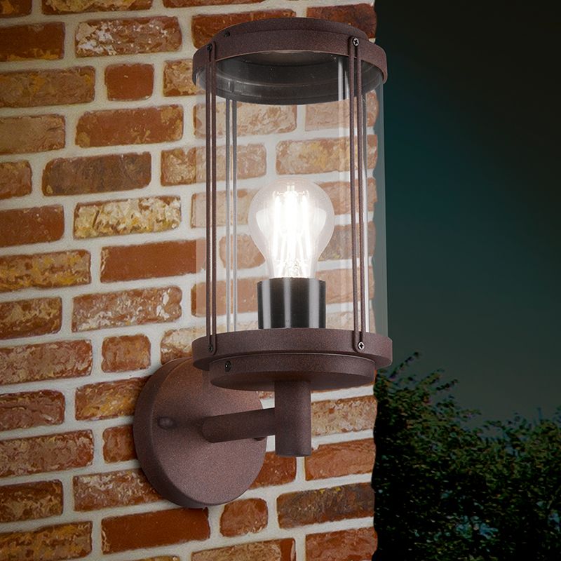 Rostfarbene Außenleuchte Industrial, Sammy, IP44 Rostfarbene Außenleuchte Industrial, Sammy, IP44