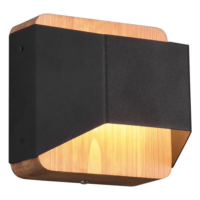 Schwarze Up down Wandleuchte Modern, Navajo, 4,3W, 3000K LED