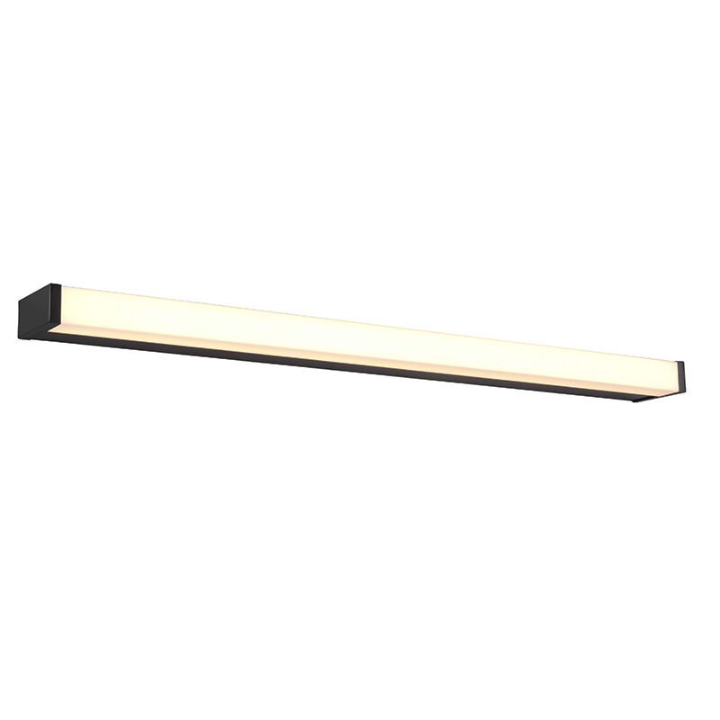 Schwarze Wandleuchte Badezimmer Modern, Celesta, 12W, 3000K LED, IP44