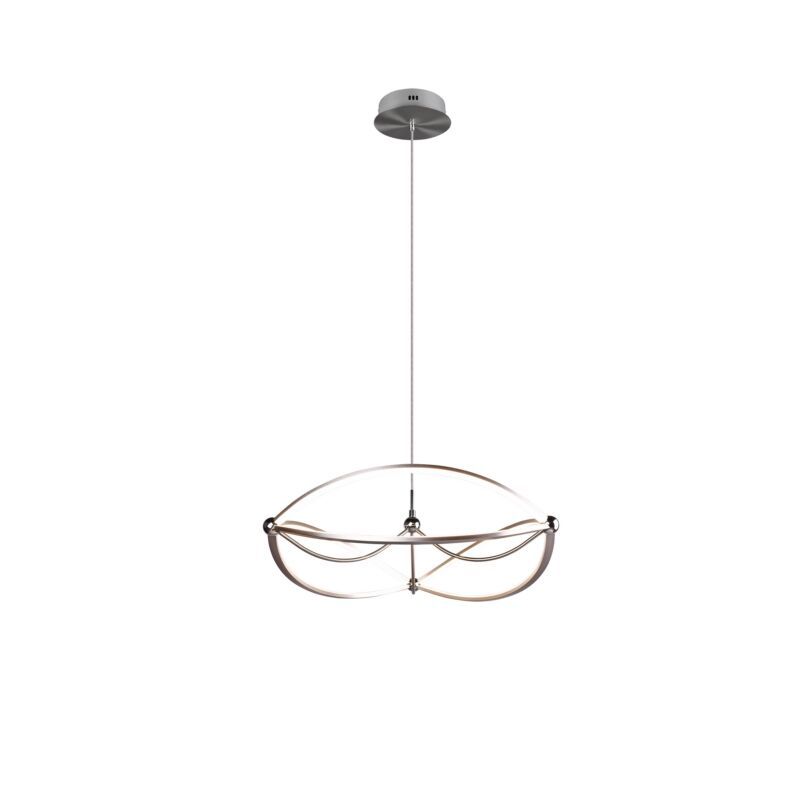 Nickel Pendelleuchte Modern, Remy, 42W, 3000K LED