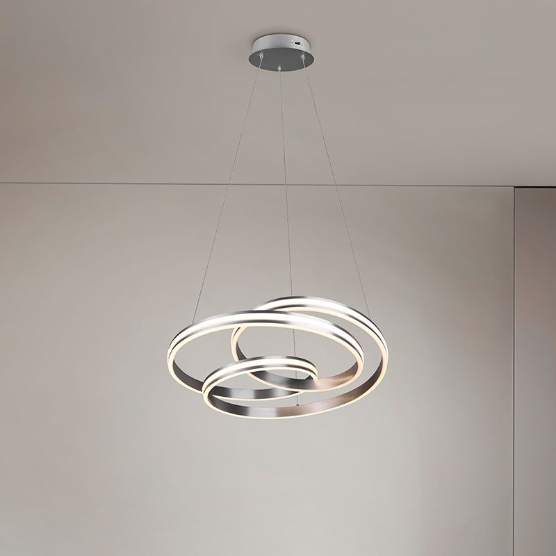 Nickel Pendelleuchte Modern, Elyse, 60W, in Lichtfarbe einstellbare LED Nickel Pendelleuchte Modern, Elyse, 60W, in Lichtfarbe einstellbare LED