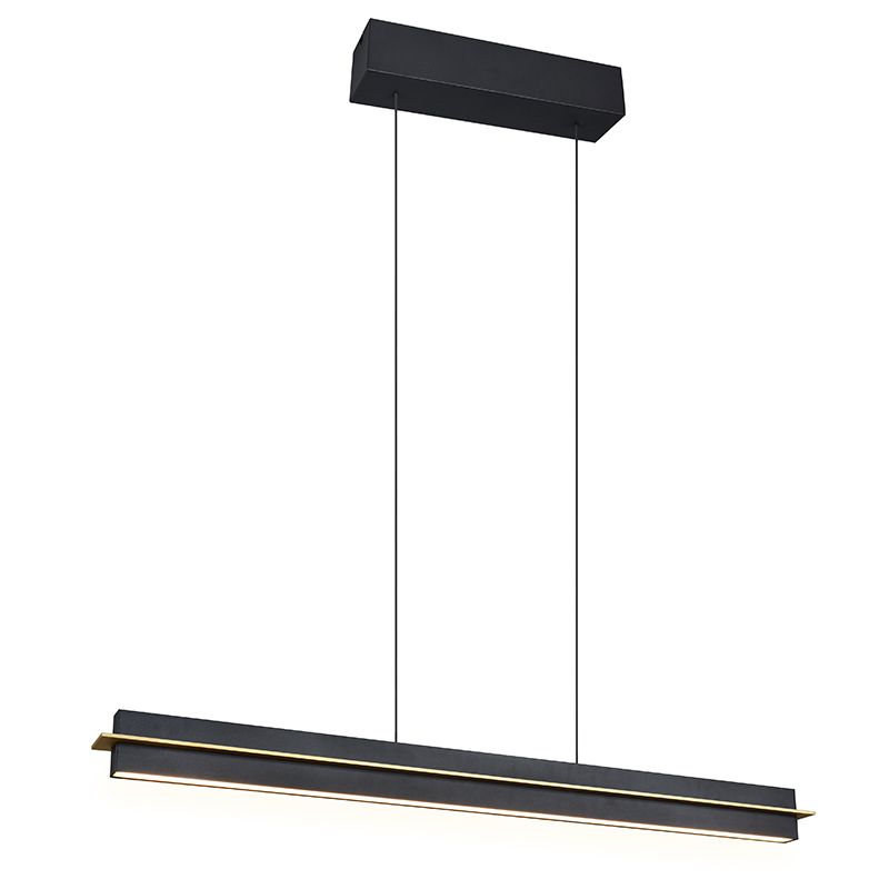 Schwarze Pendelleuchte Modern, Joek, 22W, warm- bis kaltweiß einstellbare LED, 3-stufig dimmbar
