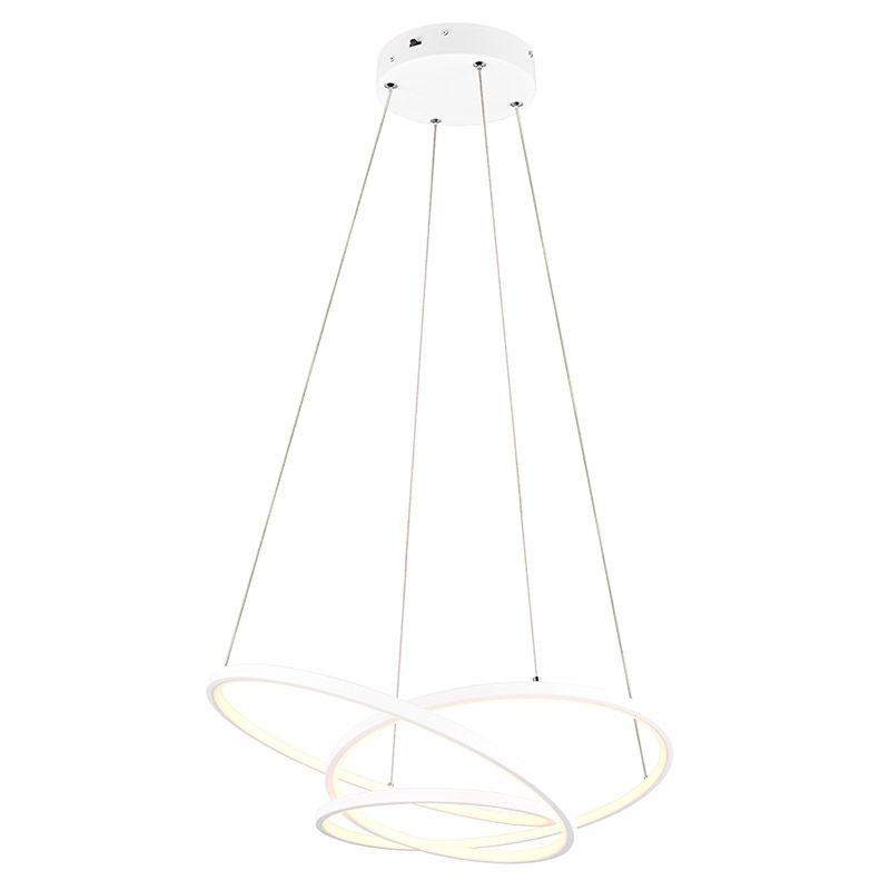 Weiße Pendelleuchte Design, Teodore, 34W, White Switch LED, 3-stufig dimmbar